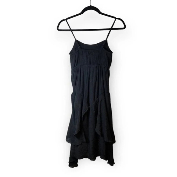 Ya Los Angeles Black  Crinkled Spagetti Dress - Picture 4 of 10